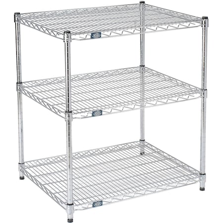 ESD, 3 Tier, Wire Shelving Starter Unit, 36W X 14D X 34H